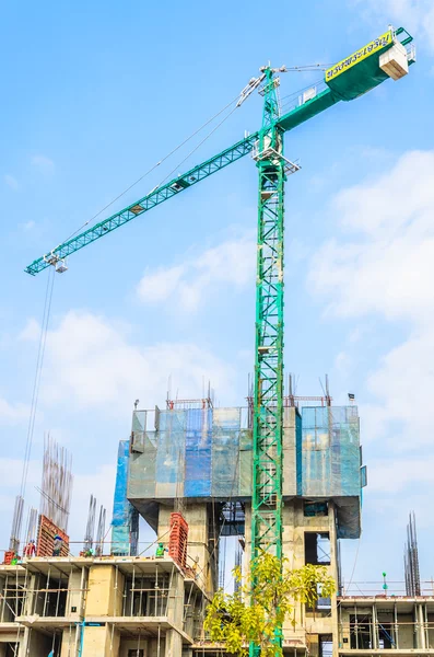 Construção de gruas — Fotografia de Stock