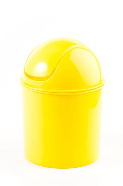 Poubelle jaune — Photo