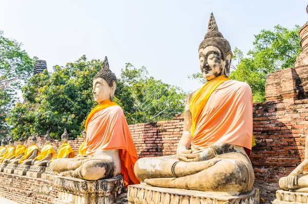 Wat yai chaimongkol tempel — Stockfoto