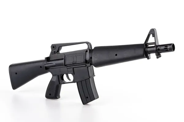 Zwarte plastic pistool — Stockfoto