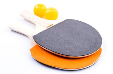 ping pong raketleri ve topları
