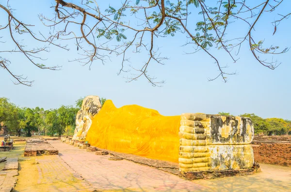 Buddhastatyn sömn — Stockfoto