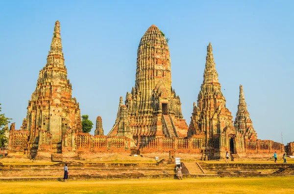 Wat Chai Watthanaram tempel - Stock-foto