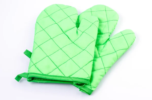 Green oven glove — Stock Photo, Image