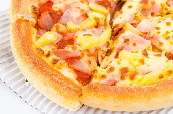 Pizzaya beyaz — Stok fotoğraf
