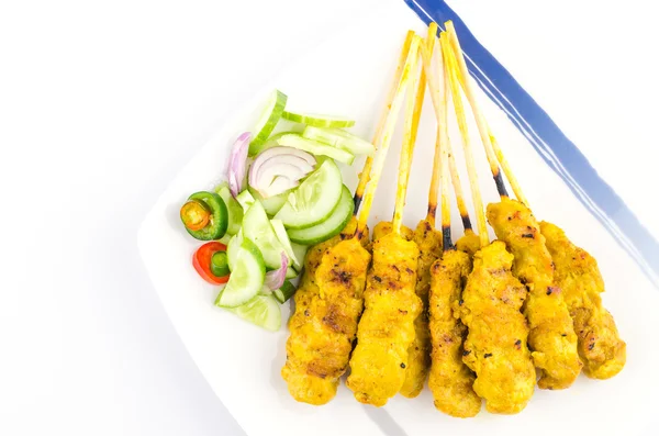 Pork satay thai cuisine food — Stock Photo, Image