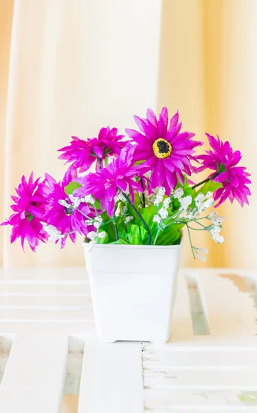 Fake flower in vase — Stock Photo, Image