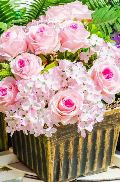 Flower trolley — Stock Photo, Image