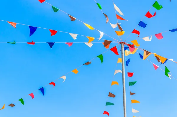 Farbe Parteifahnen — Stockfoto