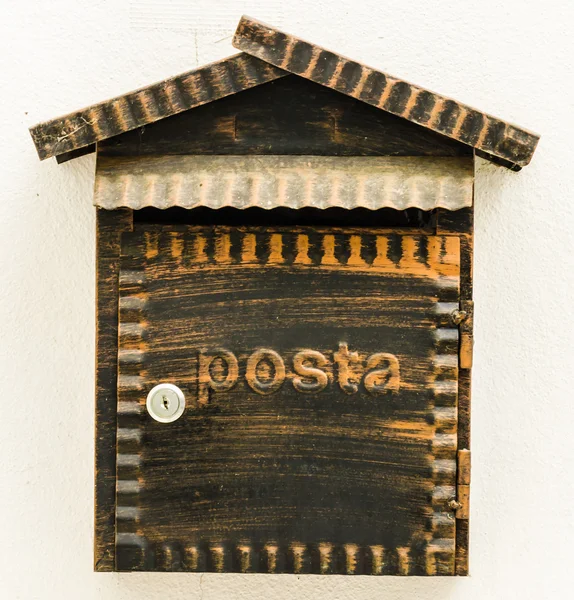 Wood mailbox — Stock Photo, Image