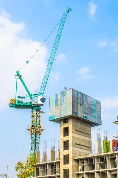 Construção de gruas — Fotografia de Stock