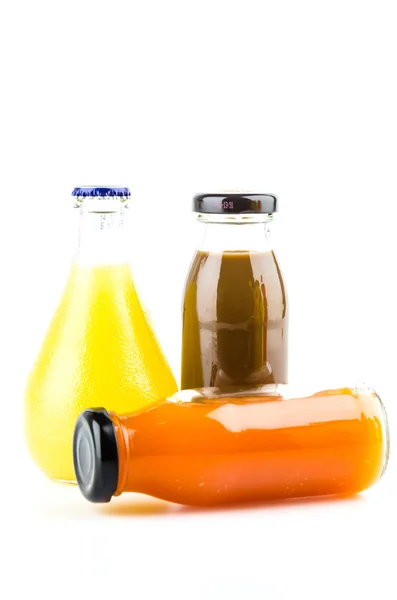 Vegetable juice bottles — Stock Photo, Image