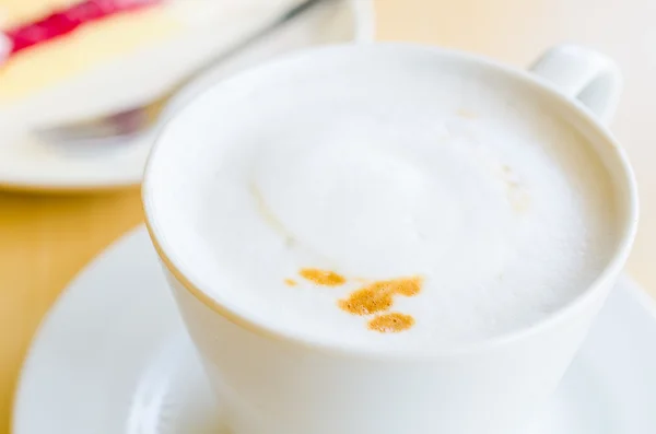 Kawa w kubek biały — Zdjęcie stockowe