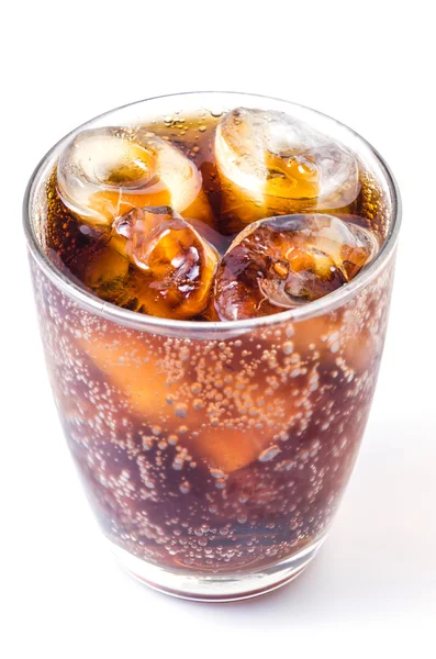 Cola en vidrio — Foto de Stock