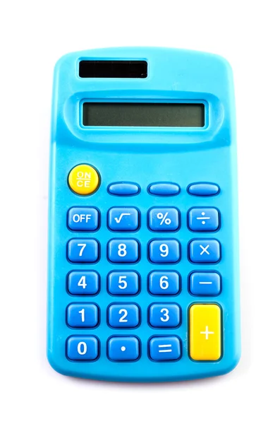 Calculatrice bleue — Photo