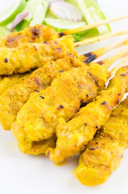 domuz eti satay Tayland mutfağı yemekleri