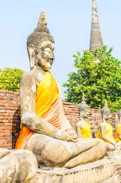 Wat yai chaimongkol tempel — Stockfoto