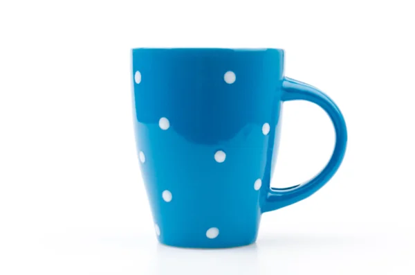 Polka mug cup — Stock Photo, Image