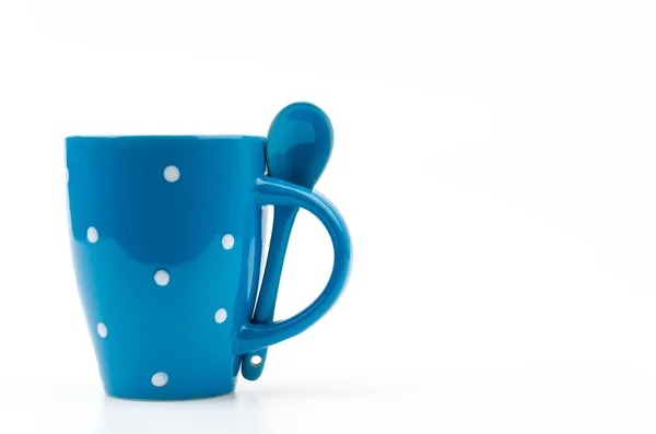 물방울 무늬 머그잔 컵 — 스톡 사진