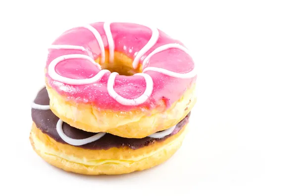 Donut op wit — Stockfoto