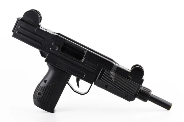 Czarny pistolet z tworzyw sztucznych — Zdjęcie stockowe