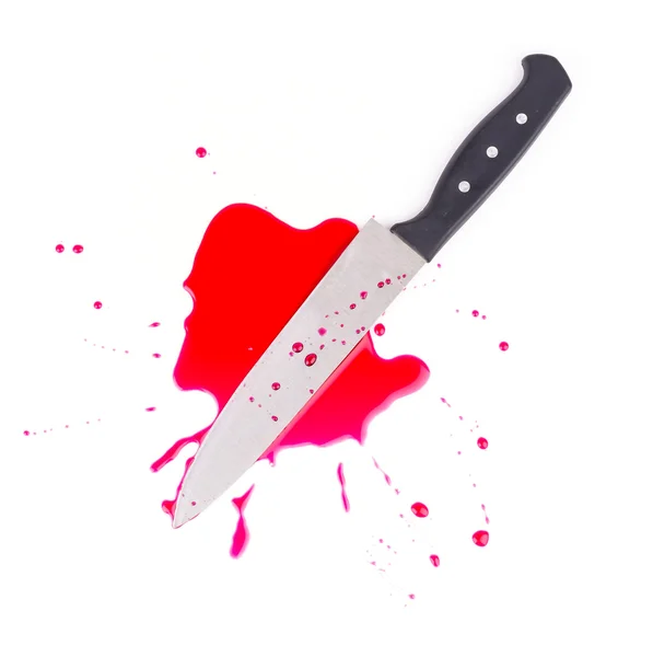 Knife blood — Stock Photo, Image