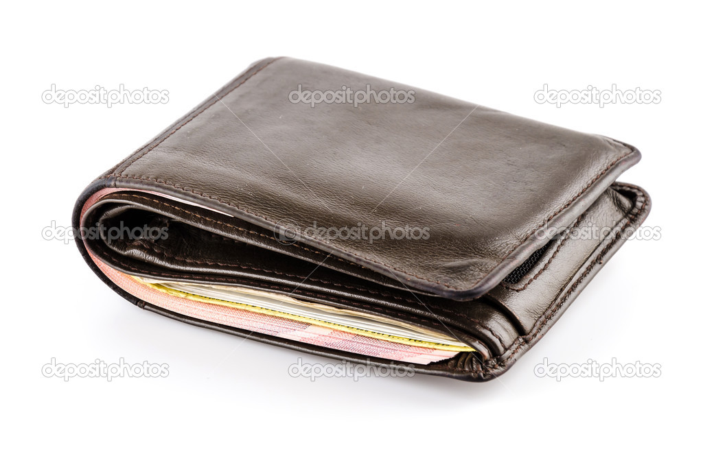 Wallet on white