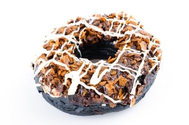 beyaz üzerine çörek