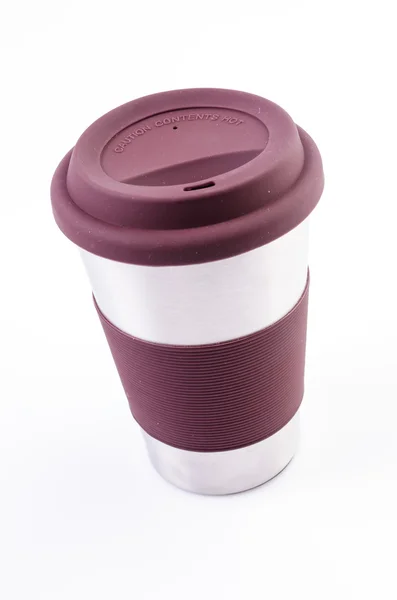 Κούπα καφέ από ανοξείδωτο — Φωτογραφία Αρχείου