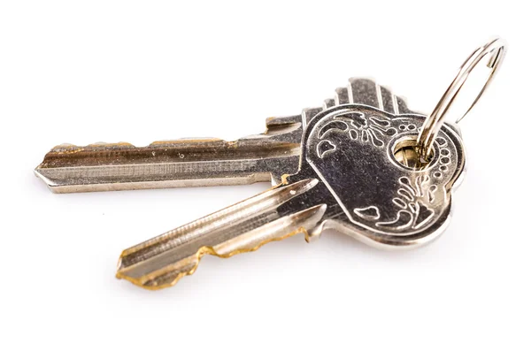 Key on white — Stock Photo, Image