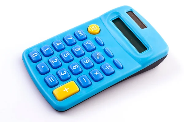 Blå calculator — Stockfoto