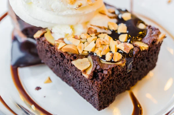 Brownie au chocolat — Photo