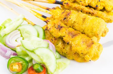 domuz eti satay Tayland mutfağı yemekleri
