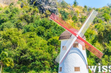 Bahçedeki yel değirmeni