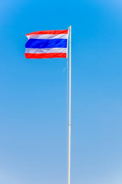 蓝天上的泰国国旗 — 图库照片