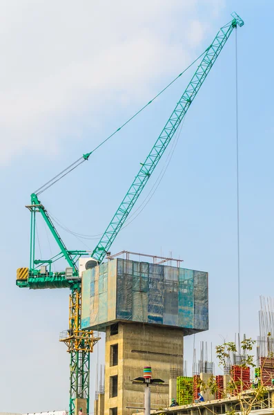 Construcción de grúas — Foto de Stock