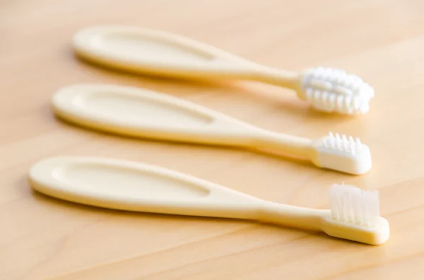 Baby teeth brushes — Stock Photo, Image