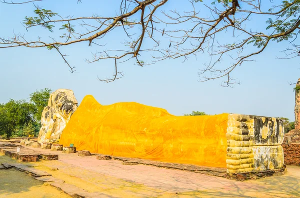 Buddhastatyn sömn — Stockfoto