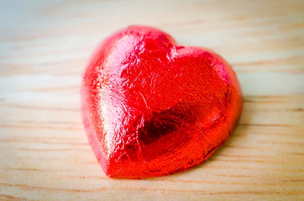 Čokoládové srdce — Stock fotografie