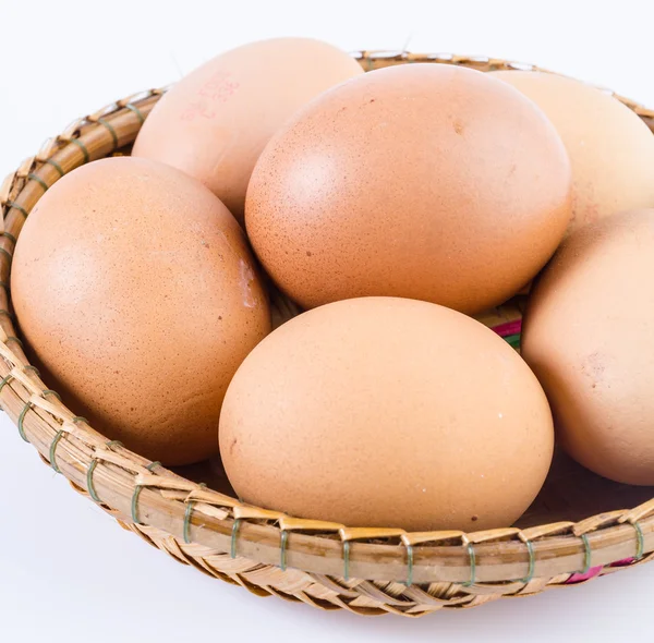 Uova su bianco — Foto Stock