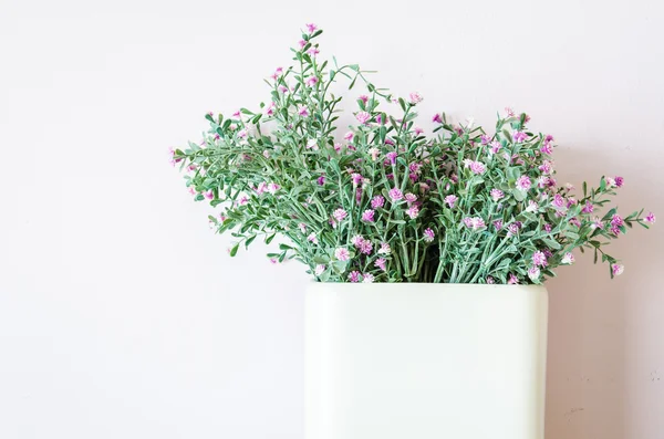 Interior plastic flower in vase — Stock Photo, Image