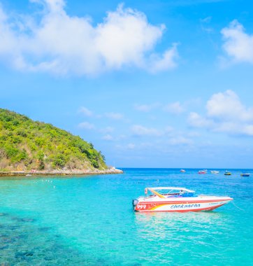 Pattaya 'daki Koh Larn plaj adası.