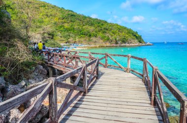 Pattaya 'daki Koh Larn plaj adası.