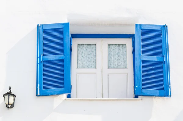 Grecia ventana santorini estilo —  Fotos de Stock