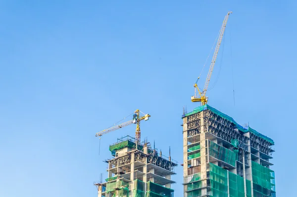 Crane building construction site — Stock Photo, Image