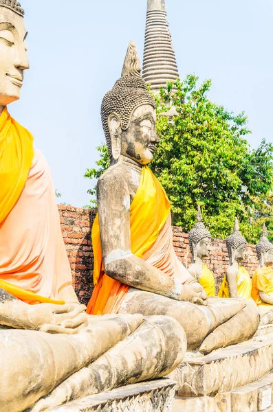 Templul Wat Yai Chaimongkol — Fotografie, imagine de stoc