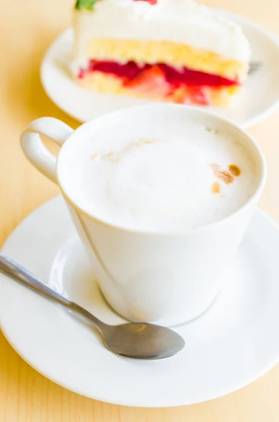 Kawa w kubek biały — Zdjęcie stockowe