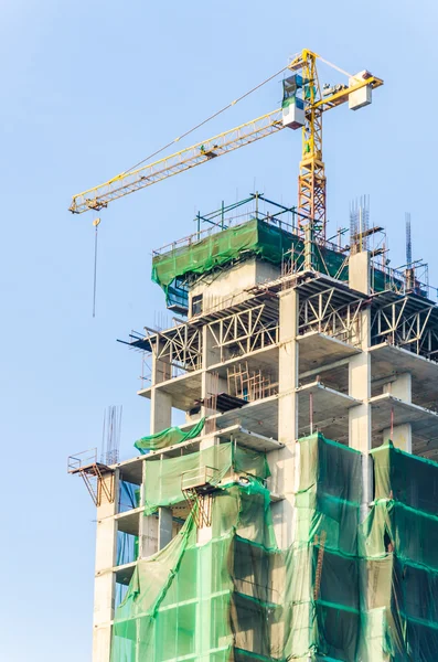 Construção de gruas — Fotografia de Stock