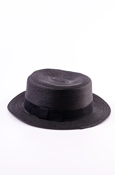 Siyah vintage kadın şapkası — Stok fotoğraf