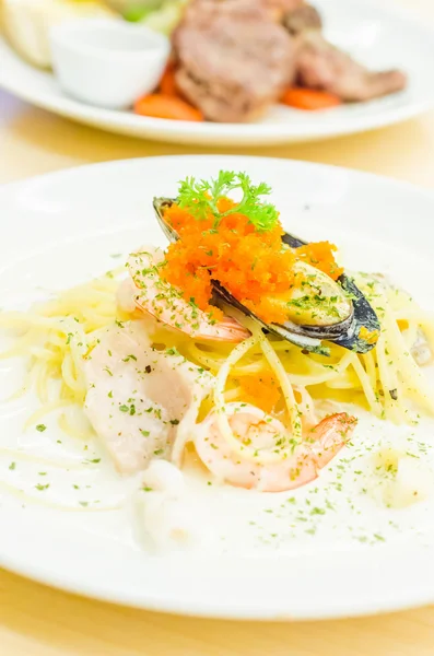 stock image Spagetti seafood